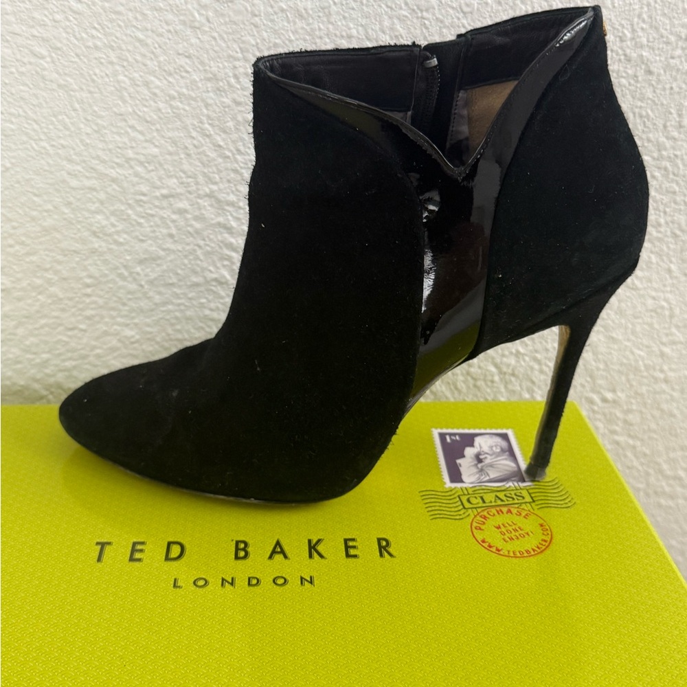 Ted Baker Elegant Black Heeled Booties